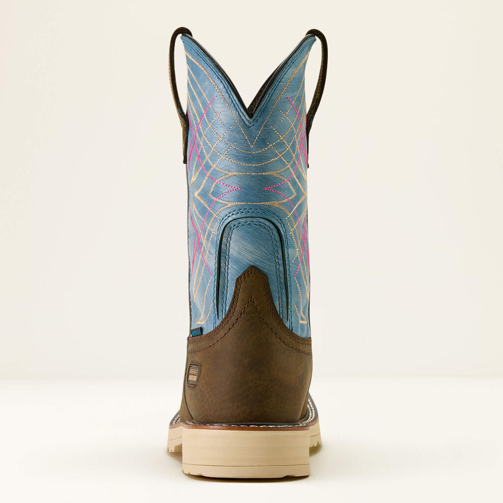 Activator Waterproof Wide Square Toe Work Boot Heel