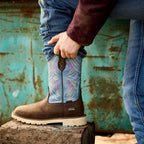 Activator Waterproof Wide Square Toe Work Boot Lifestyle