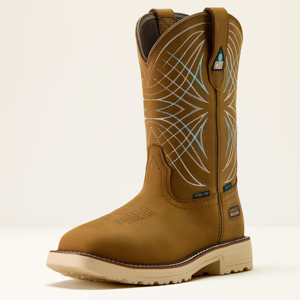 Activator CSA Waterproof Wide Square Toe Steel Toe Work Boot 3-4 Front