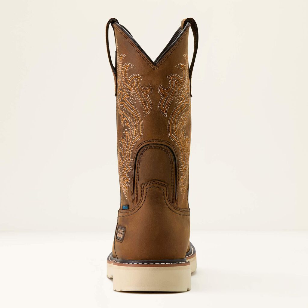 Activator Argo Waterproof Round Toe Work Boot Heel