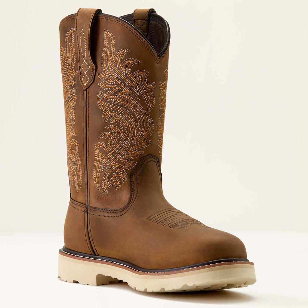 Activator Argo Waterproof Round Toe Work Boot Medial