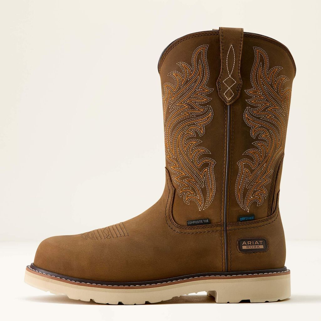 Activator Argo Waterproof Round Toe Composite Toe Work Boot Side