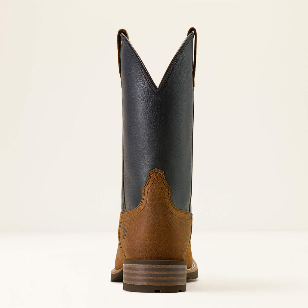Hybrid Rancher Patriot Wide Square Toe Cowboy Boot Heel