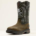 WorkHog XT Bolt Skull Waterproof Wide Square Toe Carbon Toe Work Boot 3-4 Front