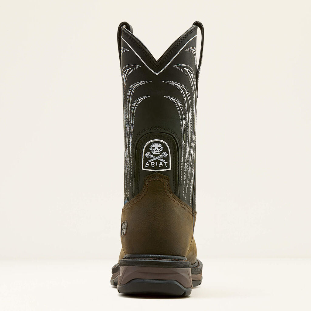 WorkHog XT Bolt Skull Waterproof Wide Square Toe Carbon Toe Work Boot Heel