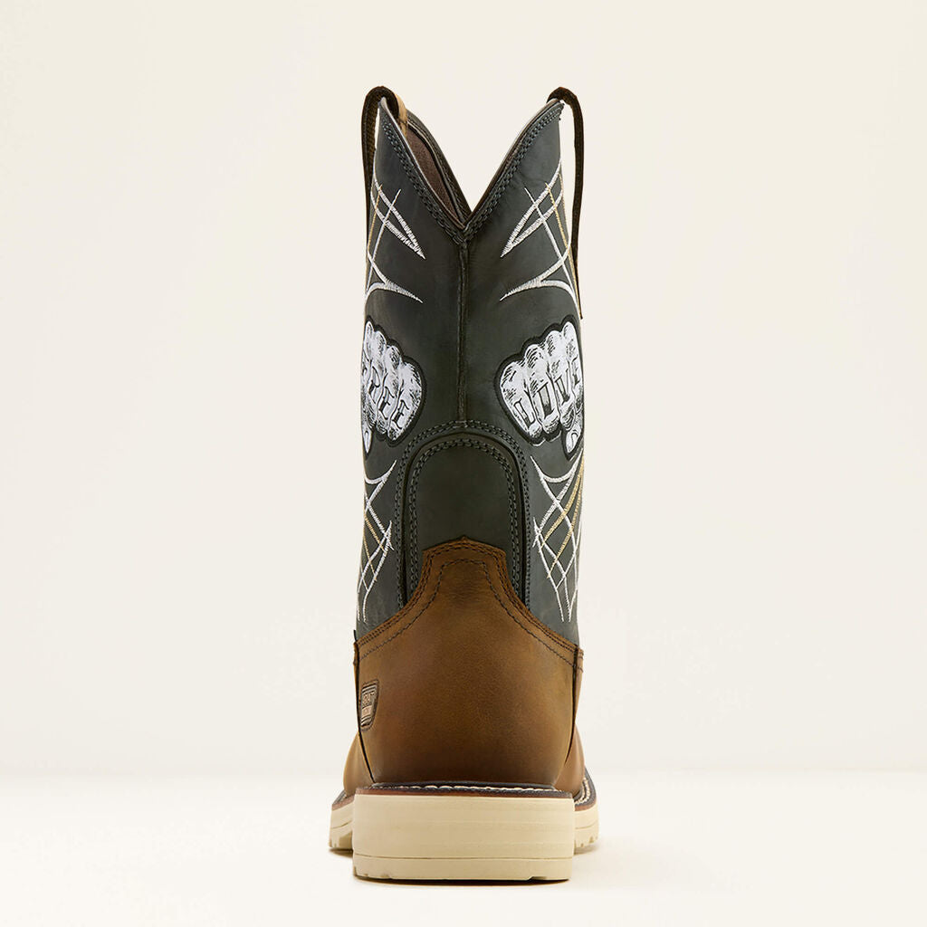 Activator Live Free Wide Square Toe Work Boot Heel