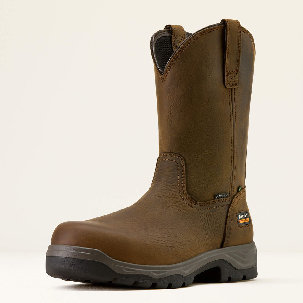 Turbo Duratread Pull On Static Dissipative Composite Toe Work Boot 3-4 Front