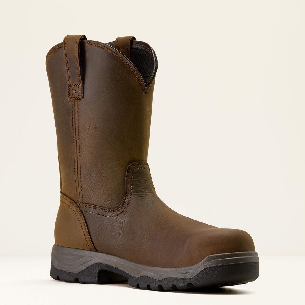 Turbo Duratread Pull On Static Dissipative Composite Toe Work Boot Medial