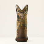 Groundbreaker Antler Waterproof Wide Square Toe Work Boot Heel