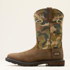 Groundbreaker Antler Waterproof Wide Square Toe Work Boot Side