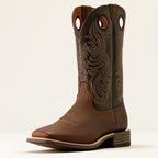 Highland Toughstock Wide Square Toe Cowboy Boot 3-4 Front