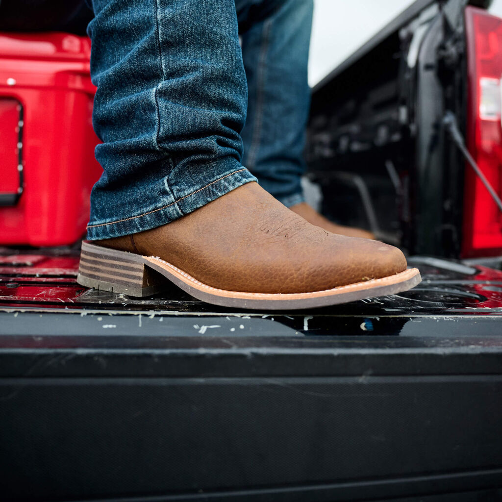 Highland Toughstock Wide Square Toe Cowboy Boot Lifestyle