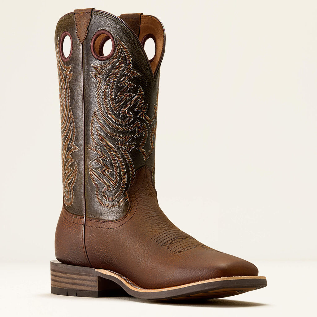Highland Toughstock Wide Square Toe Cowboy Boot Medial