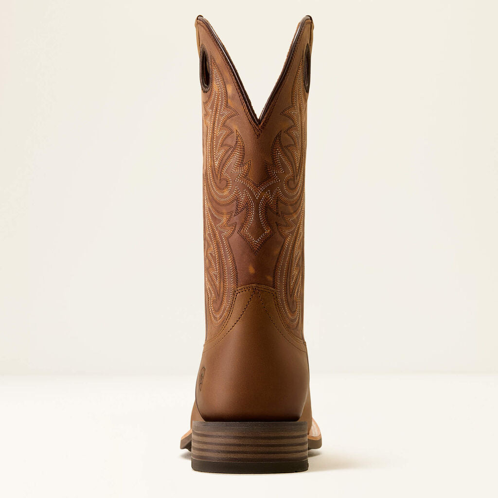 Highland Toughstock Wide Square Toe Cowboy Boot Heel