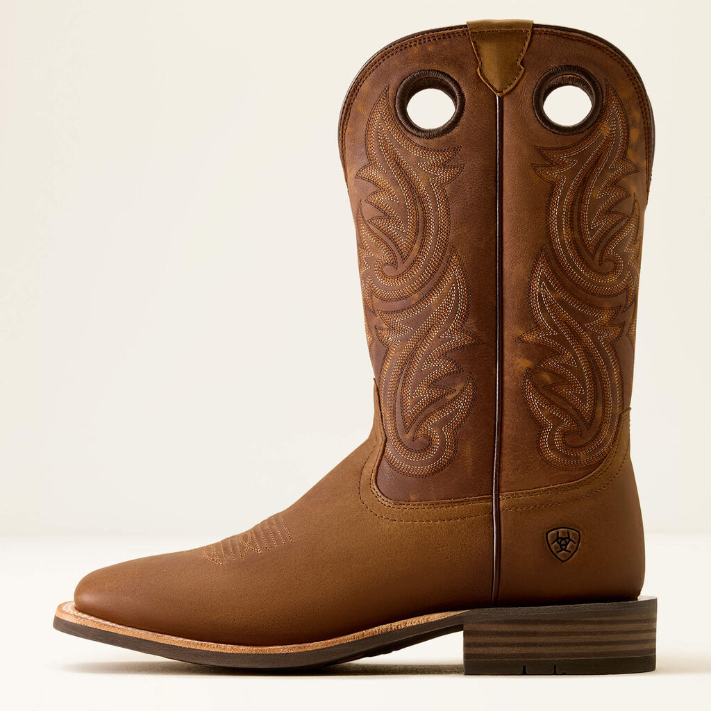 Highland Toughstock Wide Square Toe Cowboy Boot Side