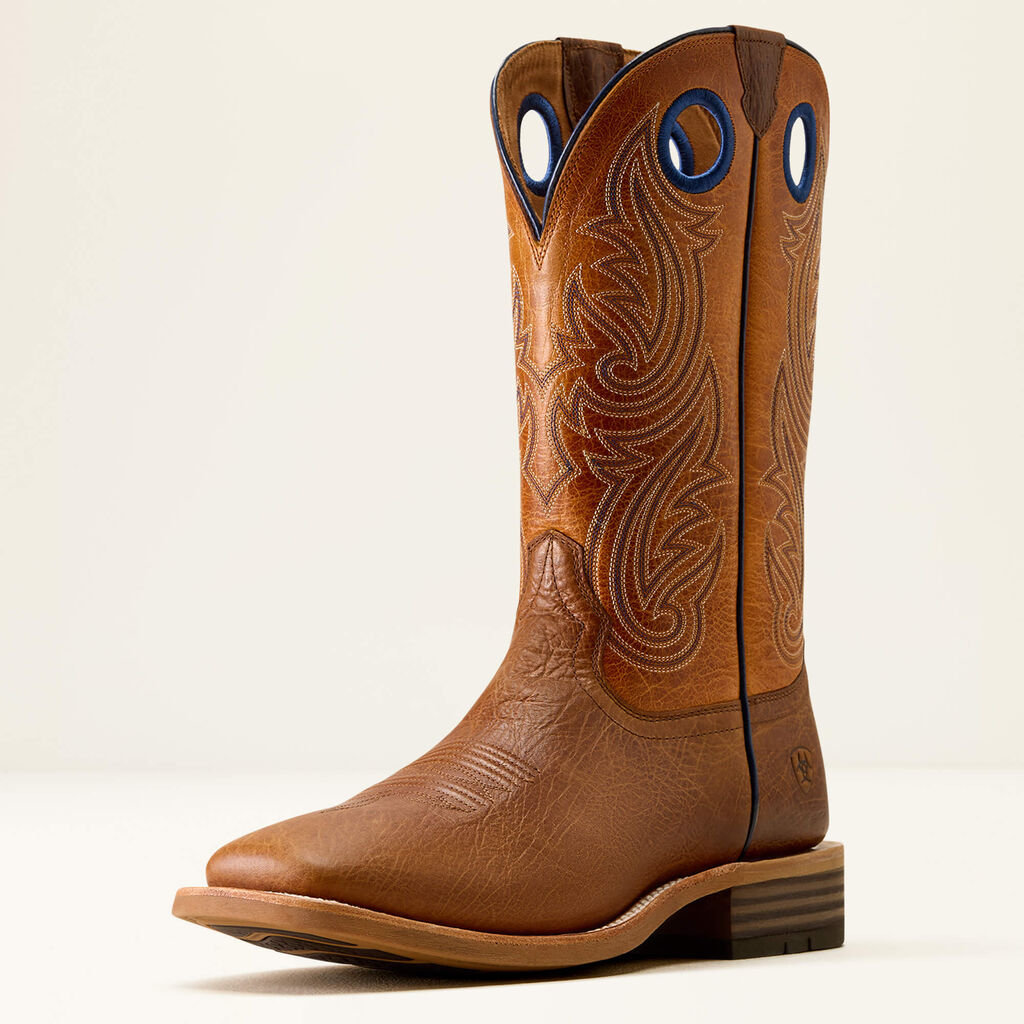 Highland Toughstock Wide Square Toe Cowboy Boot 3-4 Front