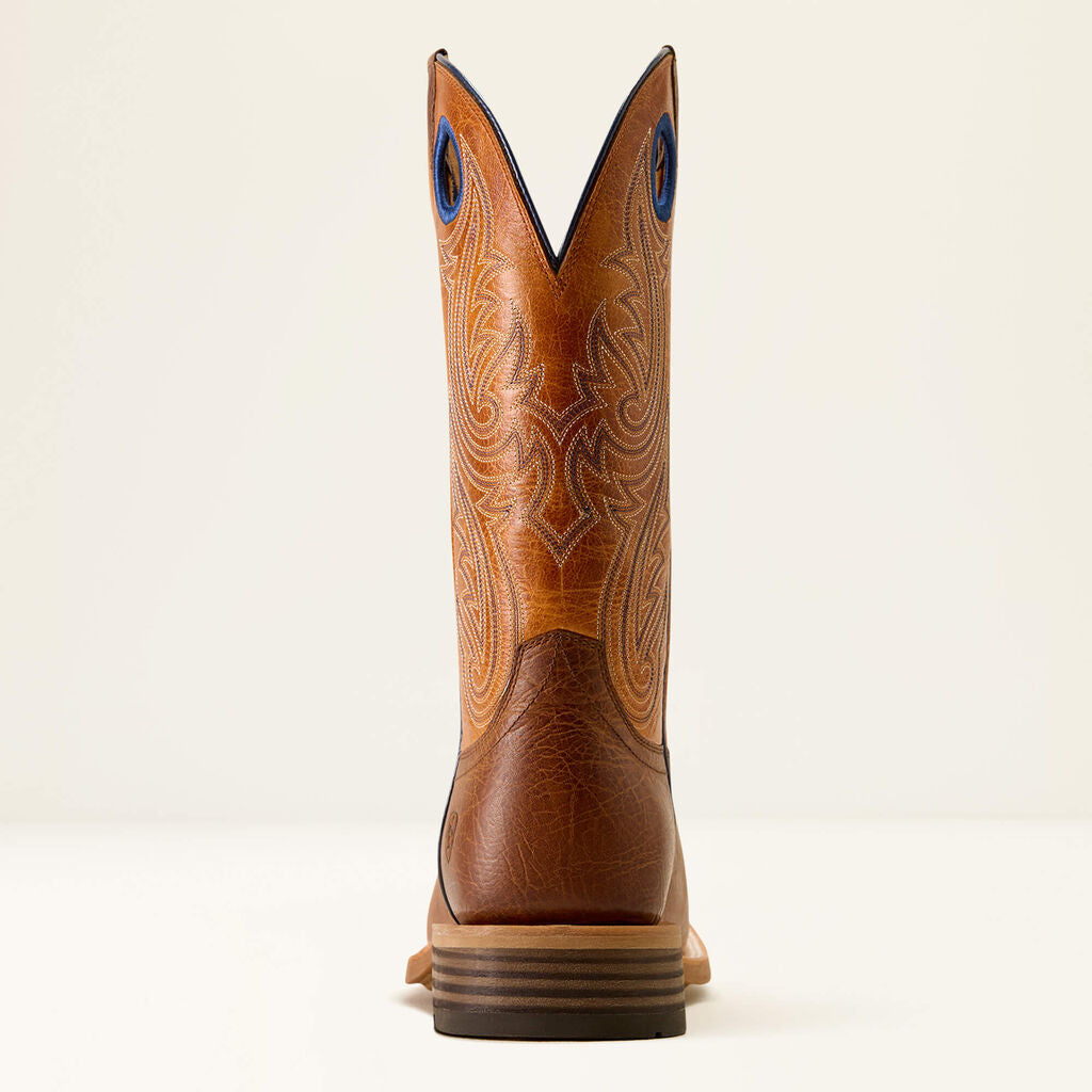 Highland Toughstock Wide Square Toe Cowboy Boot Heel