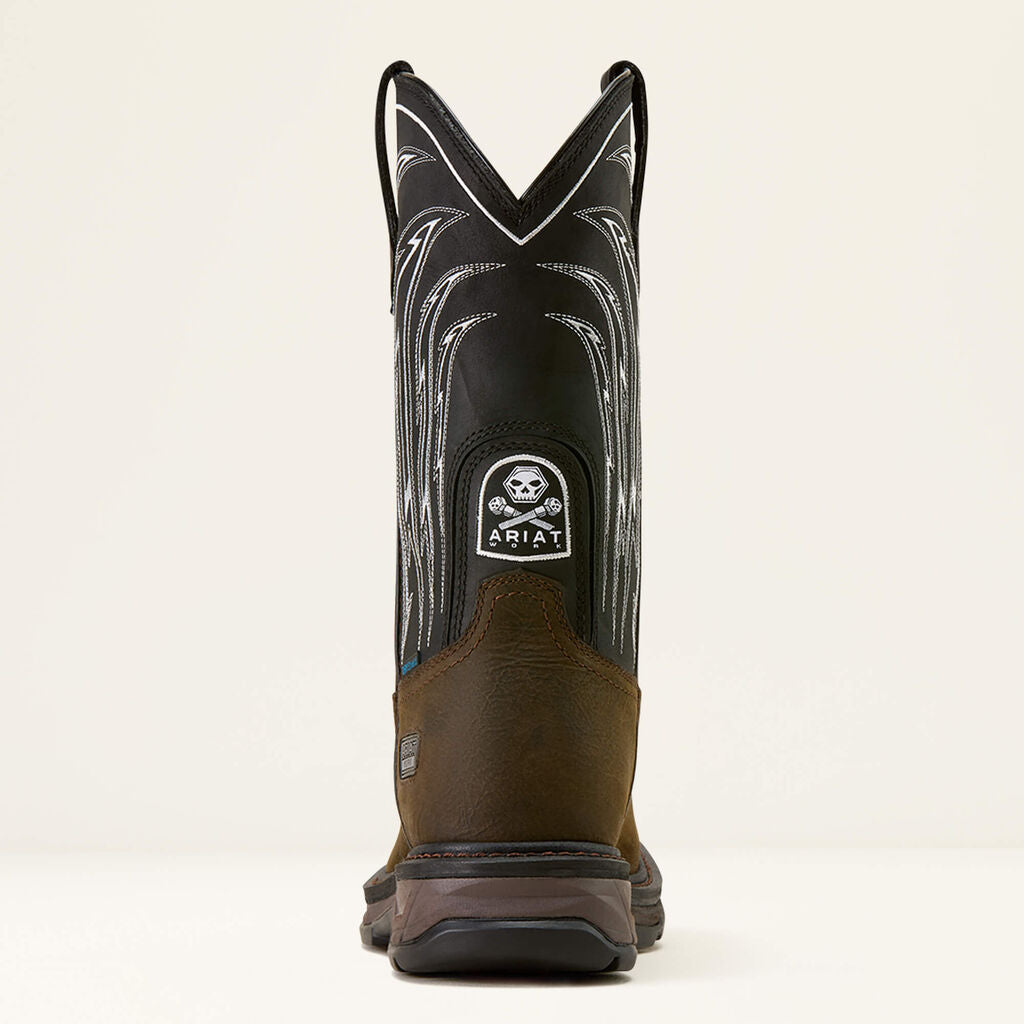 WorkHog XT Bolt Skull Waterproof Wide Square Toe Work Boot Heel