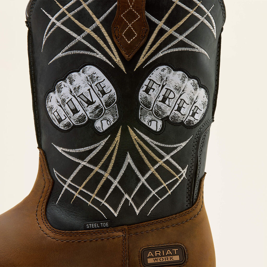 Activator Live Free Wide Square Toe Steel Toe Work Boot Detail01