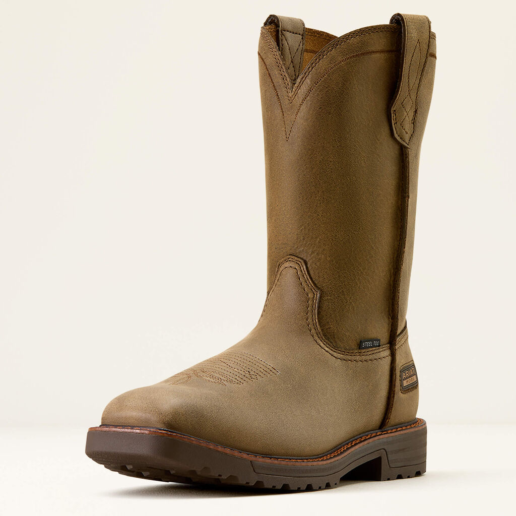 Activator Wide Square Toe Steel Toe Work Boot 3-4 Front
