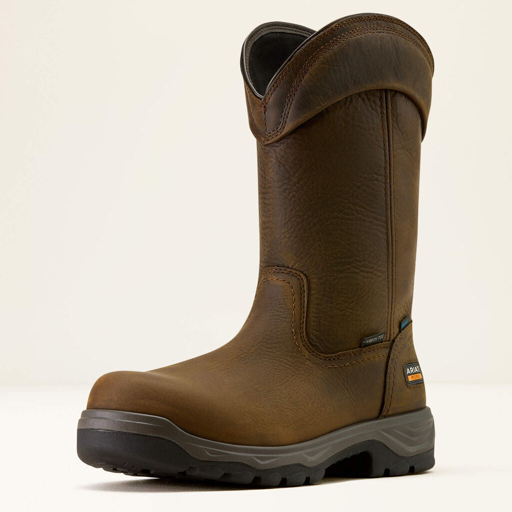 Turbo Duratread Pull On Waterproof Carbon Toe Work Boot 3-4 Front