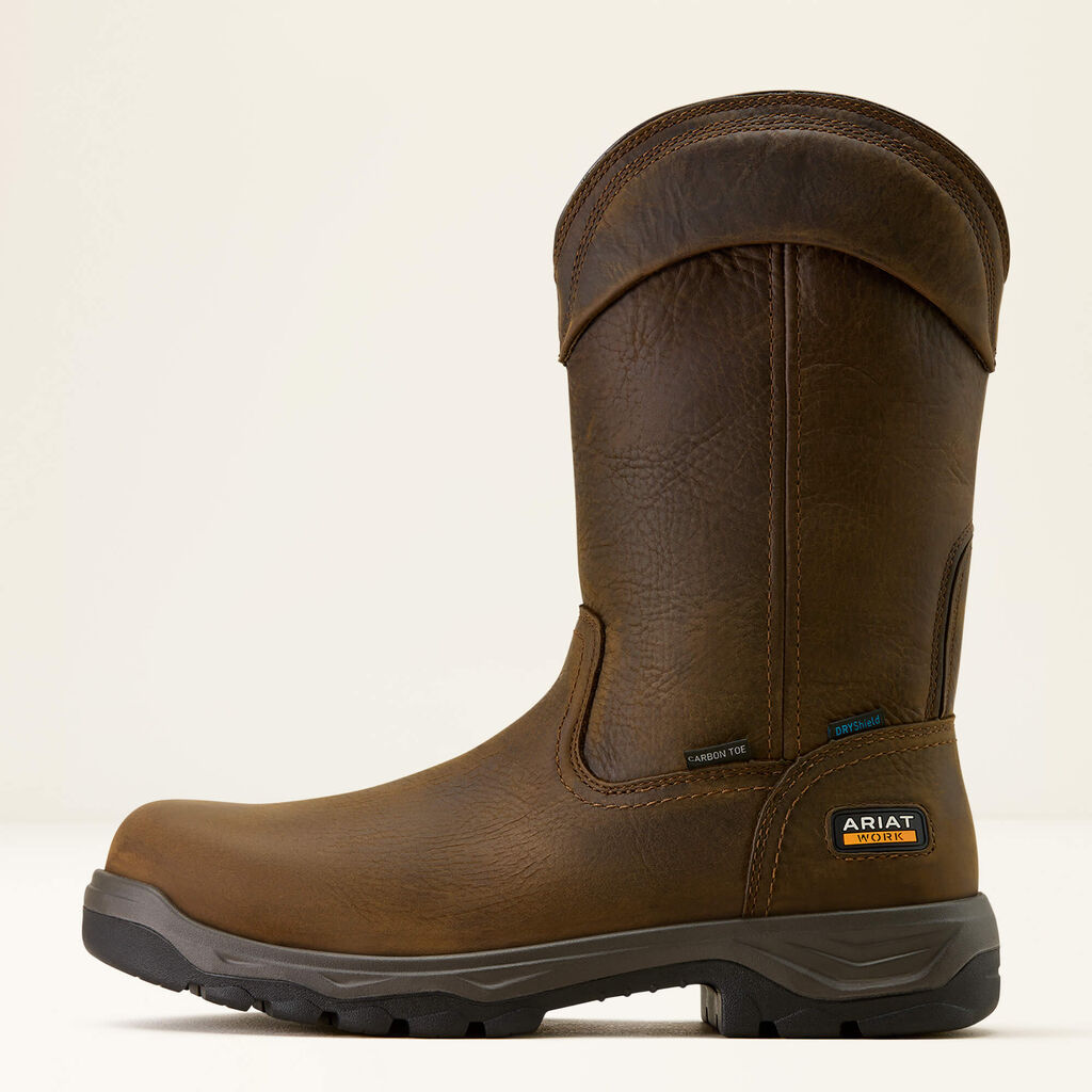 Turbo Duratread Pull On Waterproof Carbon Toe Work Boot Side