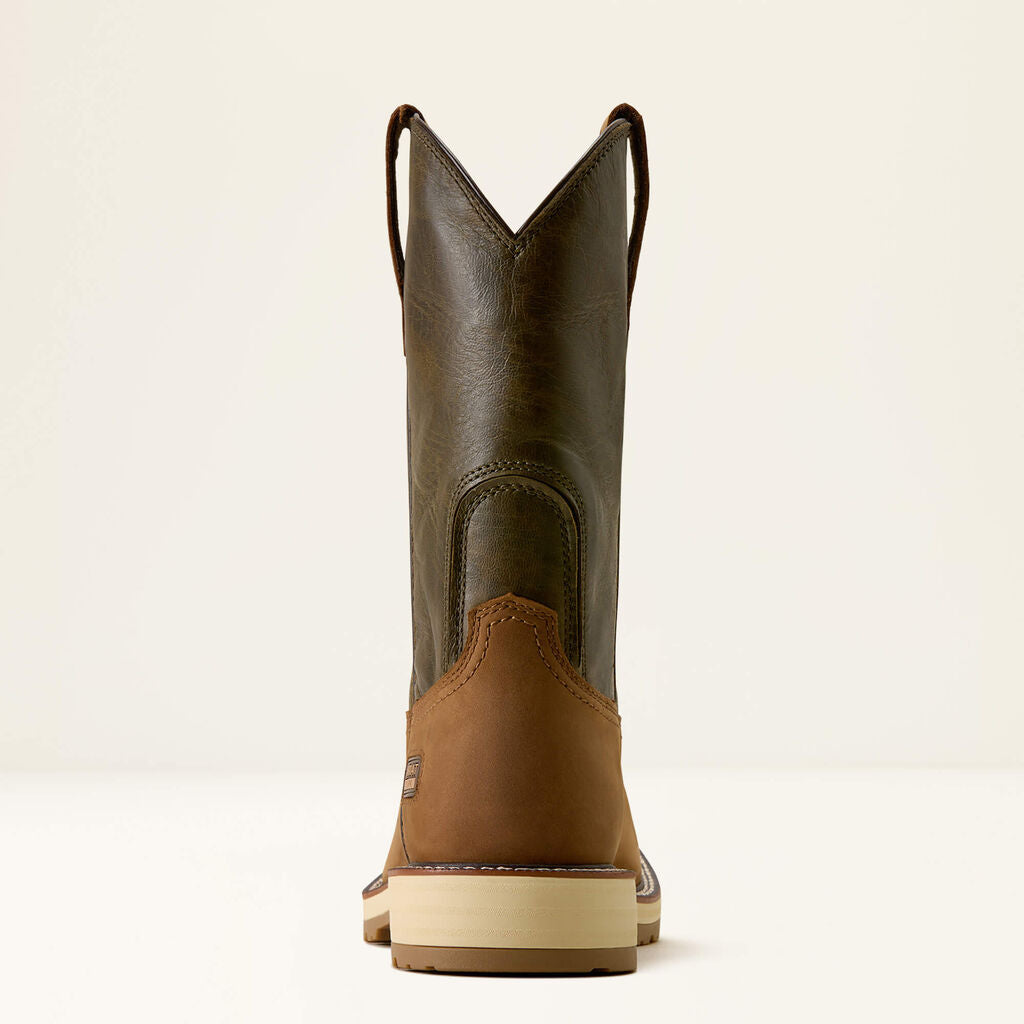Activator Patriot Wide Square Toe Work Boot Heel