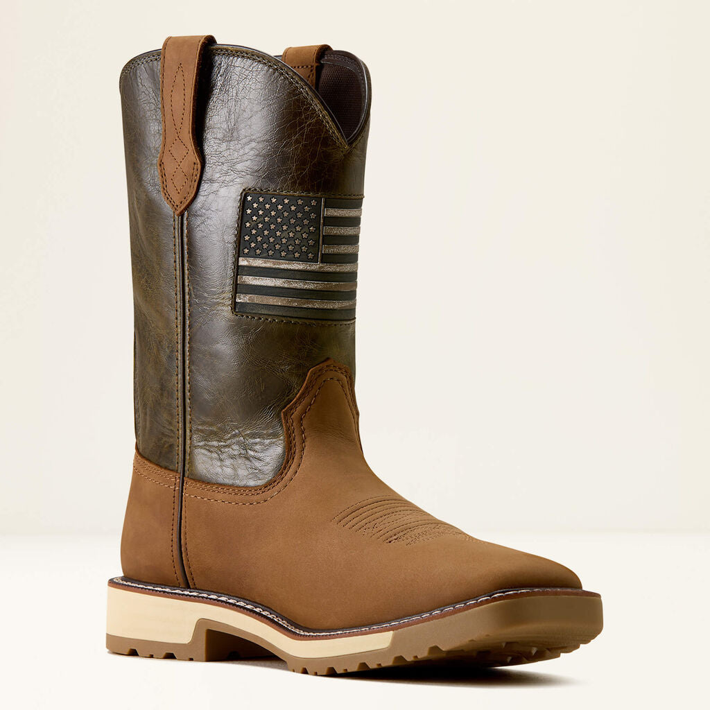 Activator Patriot Wide Square Toe Work Boot Medial