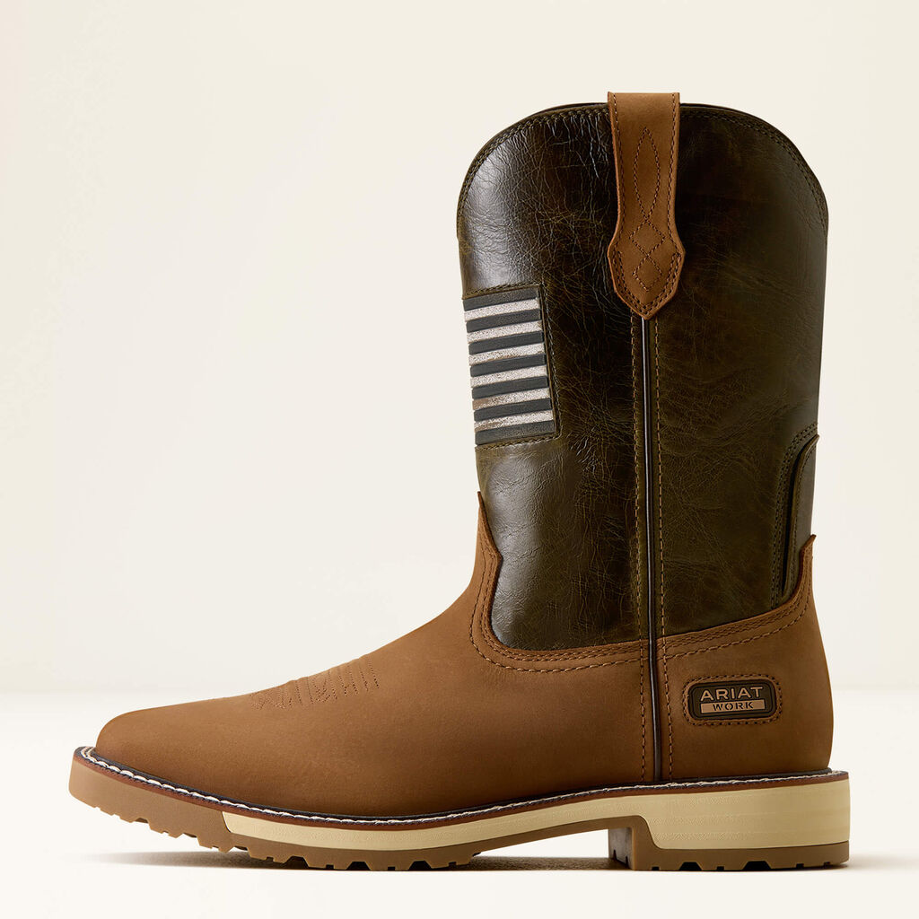 Activator Patriot Wide Square Toe Work Boot Side