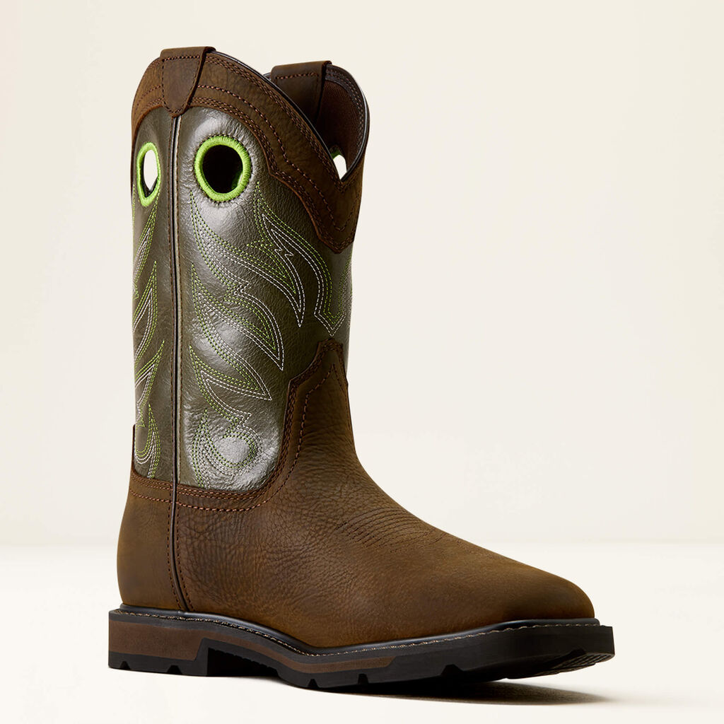 Groundwork Waterproof Wide Square Toe Steel Toe Work Boot Medial