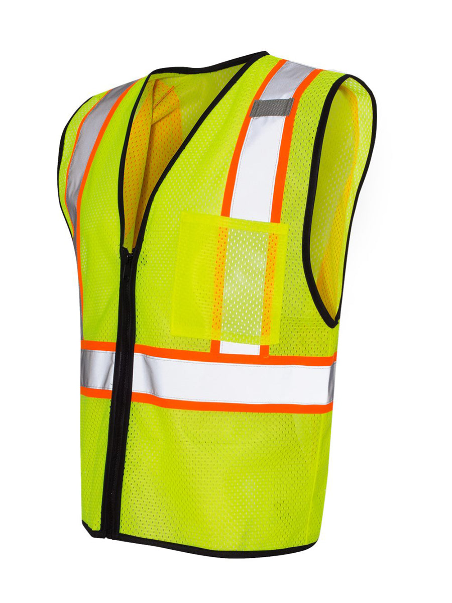 ML Kishigo - Economy Vest with Contrast-Color Zippered Front