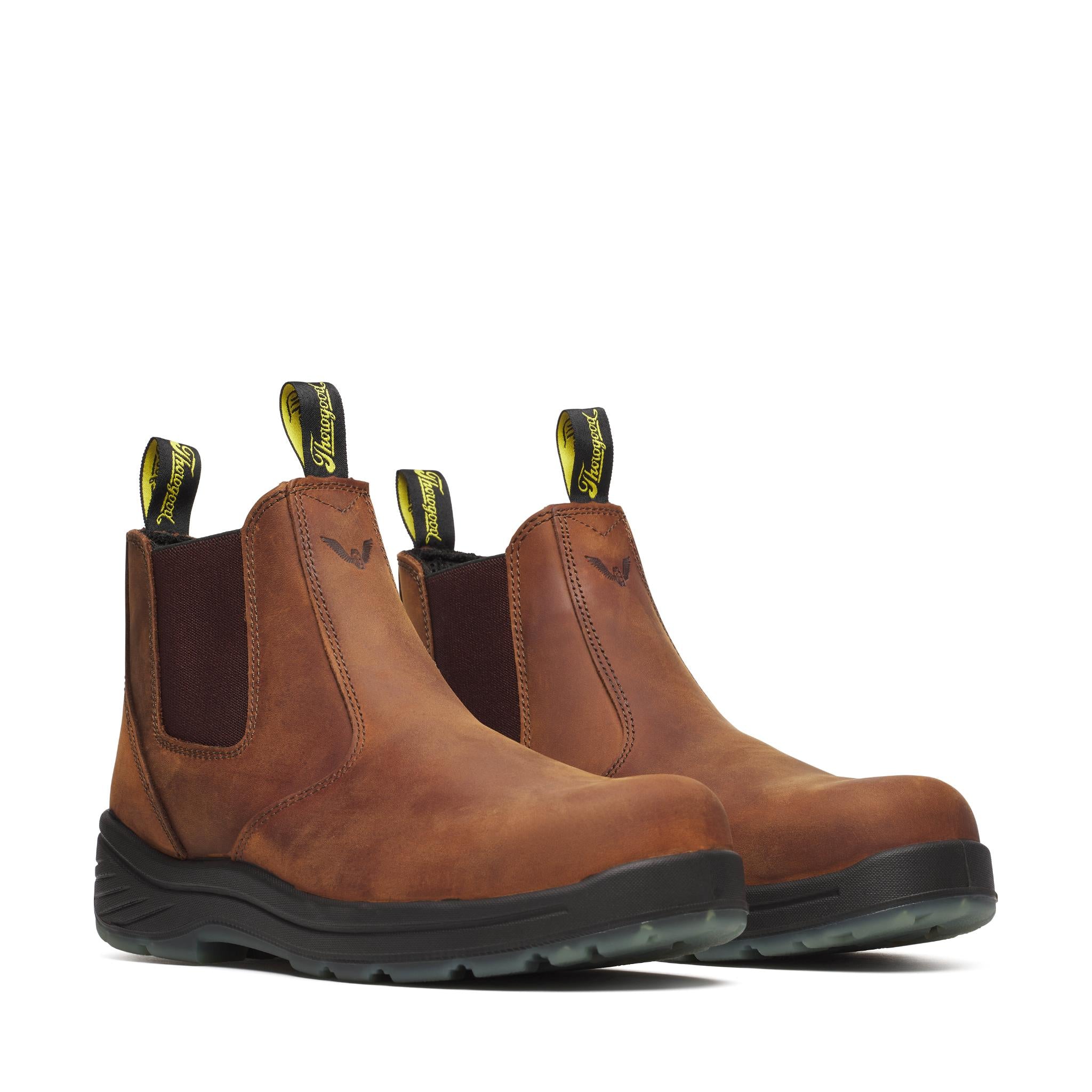 Thoro-flex Series - 6" Crazyhorse Composite Safety Toe - Quick Release Pull-on With Translucent Bottom