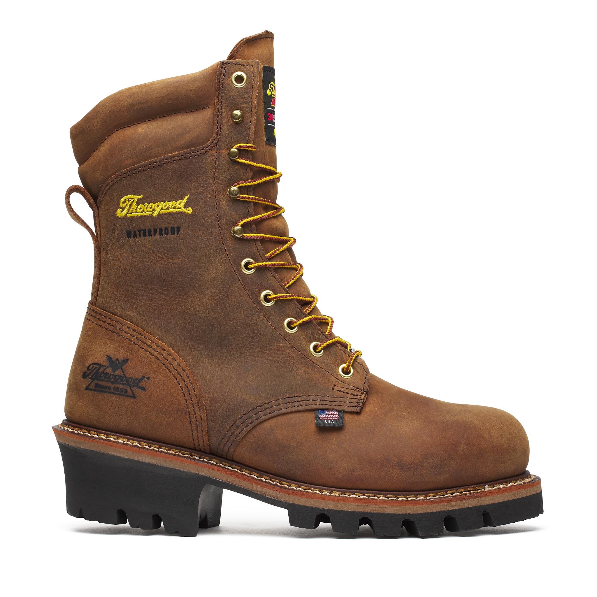 Logger Series - 9" Brown Crazyhorse - Insulated - Waterproof