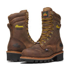 Logger Series - 9" Brown Stud Horse Waterproof