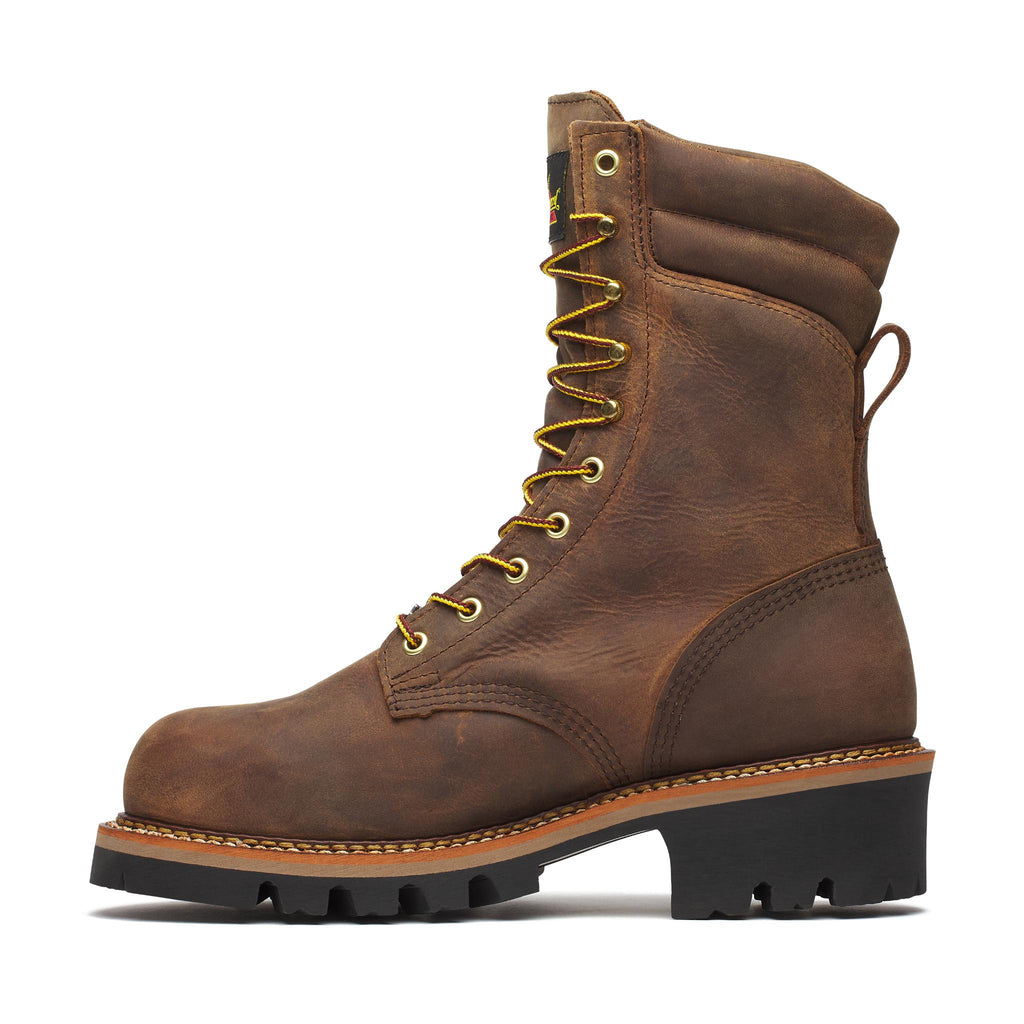 Logger Series - 9" Brown Stud Horse Waterproof