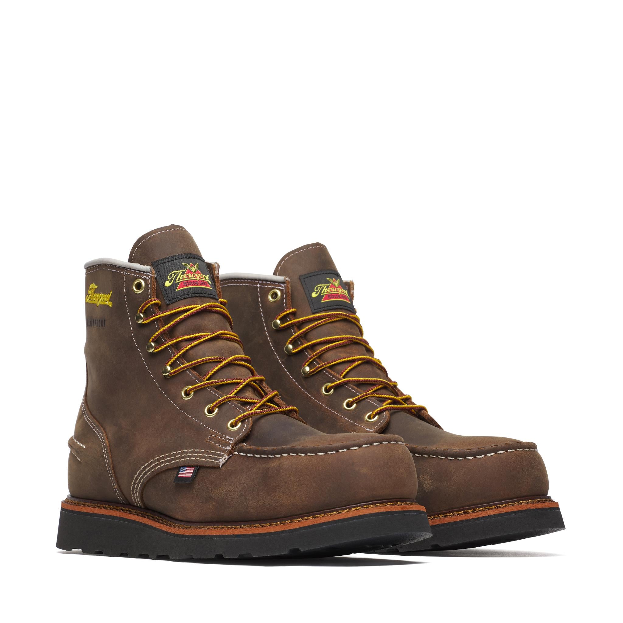 1957 Series 6 Inch Safety Waterproof Black Wedge