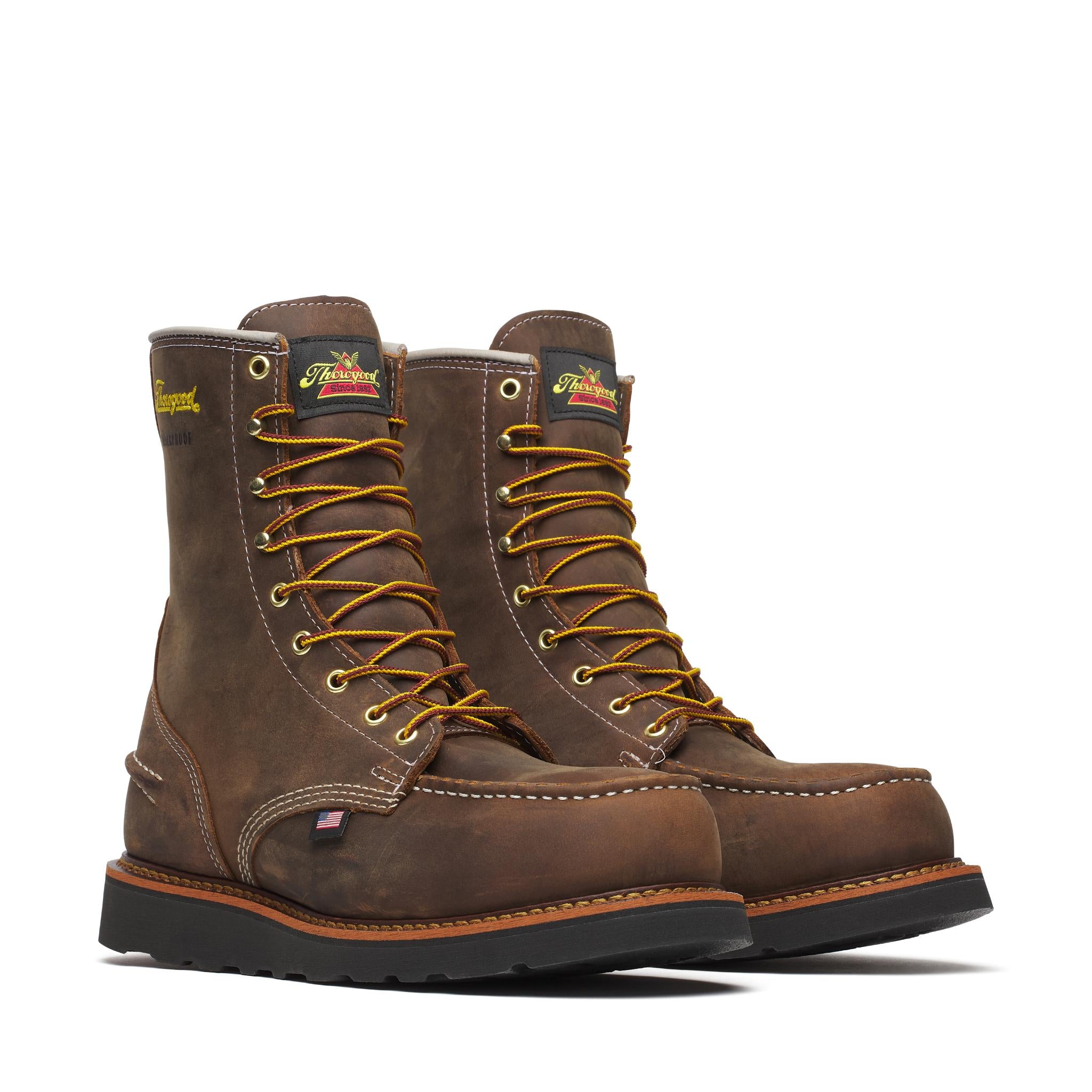 1957 Series 8 Inch Safety Waterproof Black Wedge