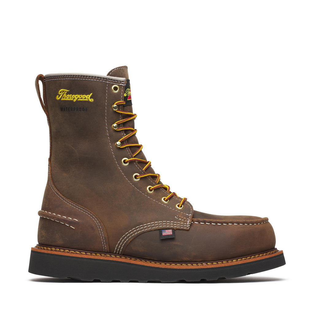 1957 Series 8 Inch Safety Waterproof Black Wedge