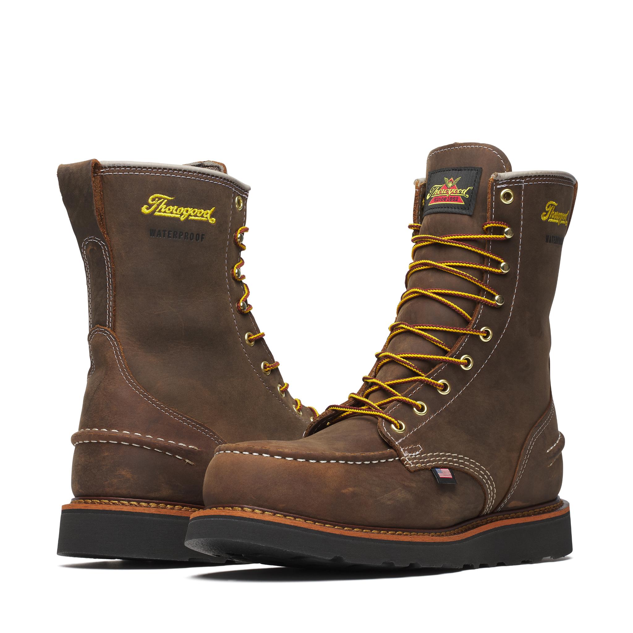 1957 Series 8 Inch Safety Waterproof Black Wedge
