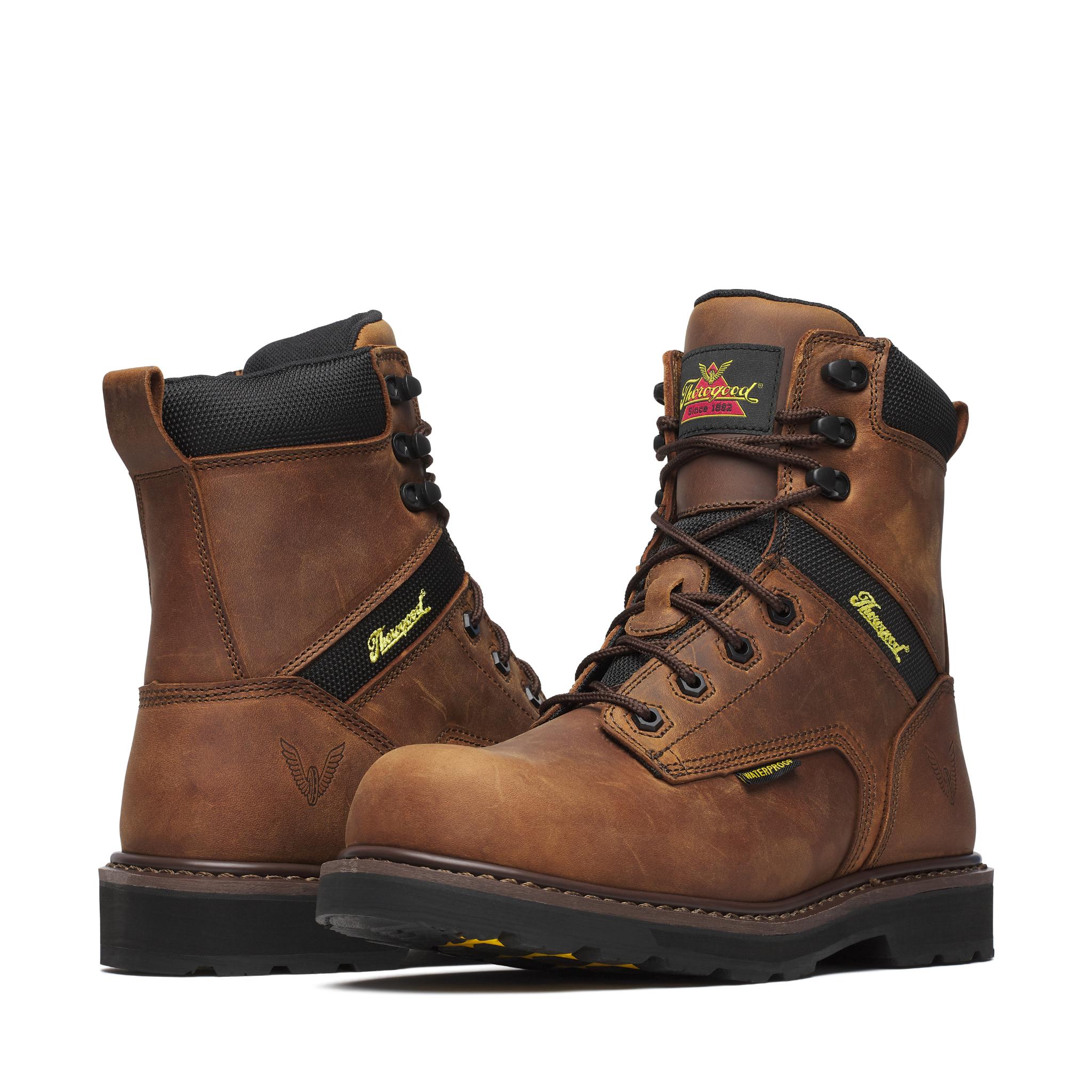 Job-site Series - 8" Crazyhorse Waterproof Safety Toe