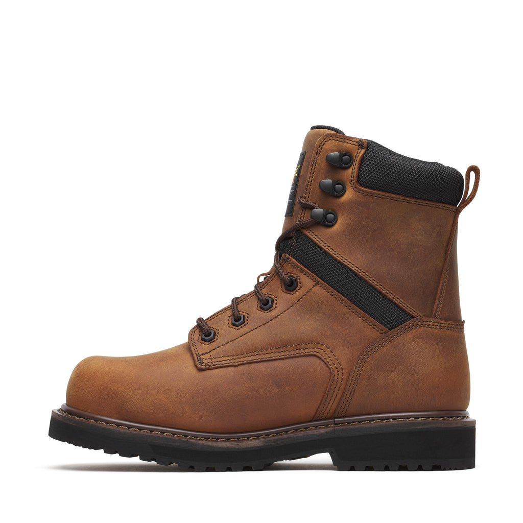 Job-site Series - 8" Crazyhorse - Waterproof + Insulated Safety Toe