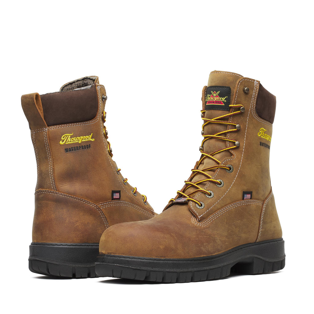 Genesis Series - 8" Chestnut - Nano Safety Toe - Waterproof