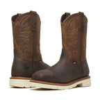 Square Toe Wellington - Crazyhorse Upper/pebble Bottom - 11" Safety Toe