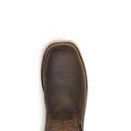 Square Toe Wellington - Crazyhorse Upper/pebble Bottom - 11" Safety Toe