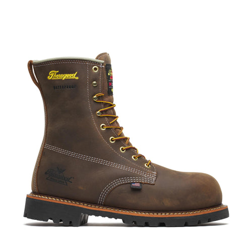 American Heritage - Waterproof + Insulated - 8" Crazyhorse Nano Safety Toe