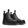 6" Black Quick Release Station Boot Safety Toe With Translucent Bottom