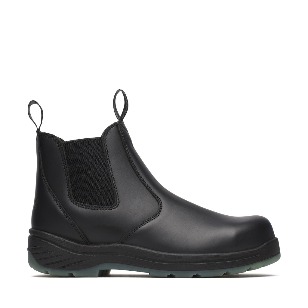 6" Black Quick Release Station Boot Safety Toe With Translucent Bottom