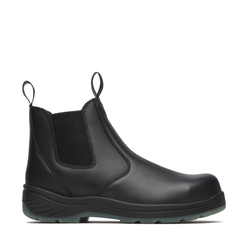 6" Black Quick Release Station Boot Safety Toe With Translucent Bottom