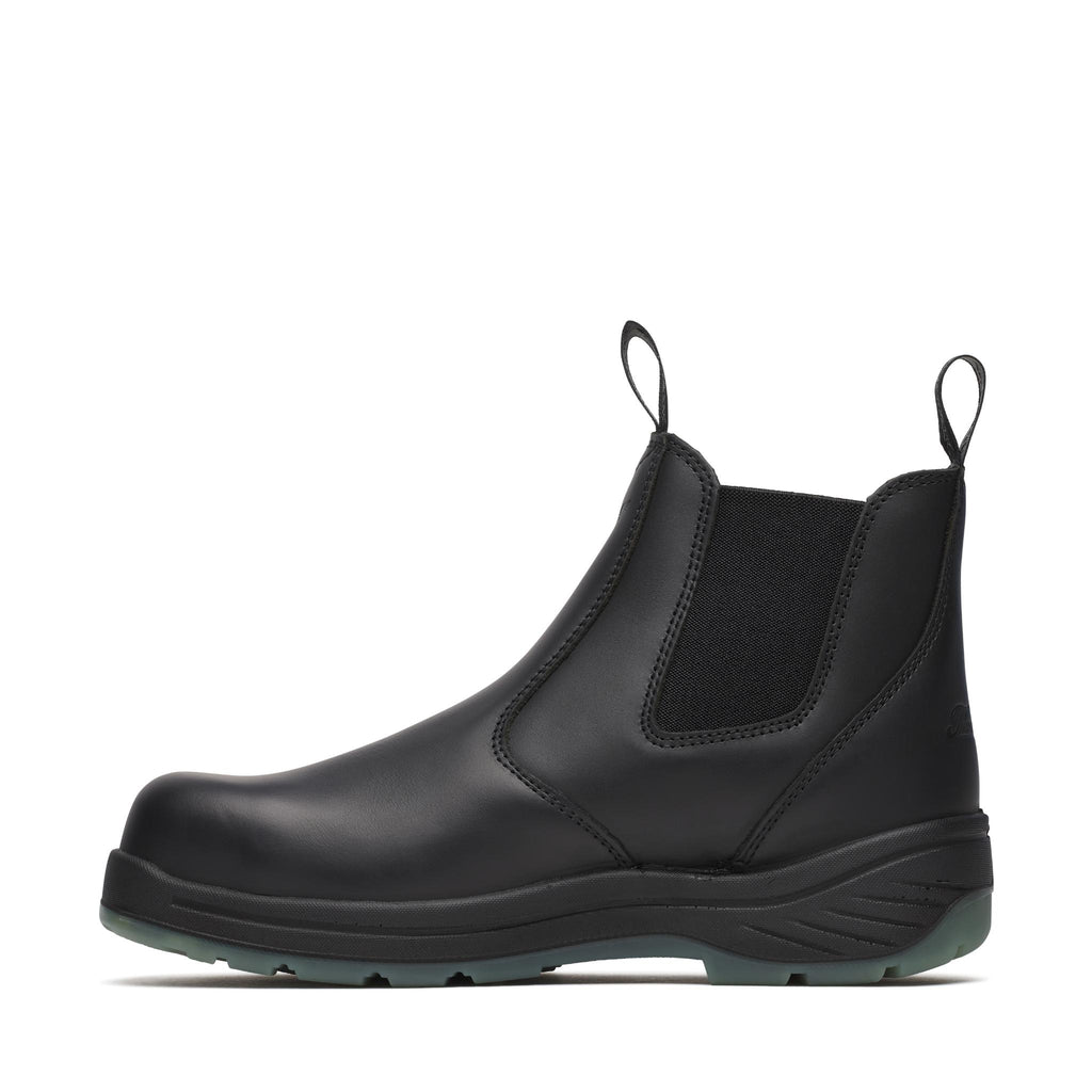 6" Black Quick Release Station Boot Safety Toe With Translucent Bottom