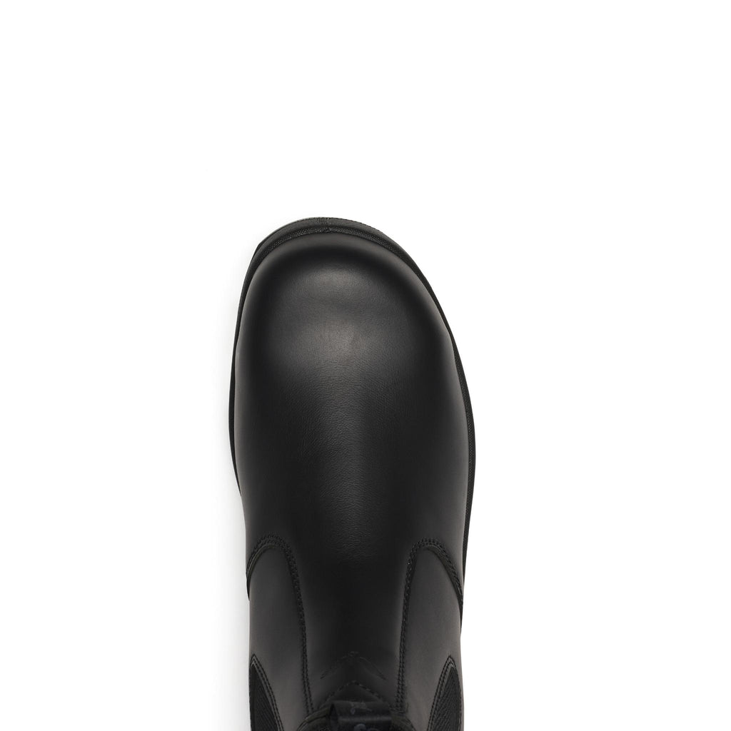 6" Black Quick Release Station Boot Safety Toe With Translucent Bottom